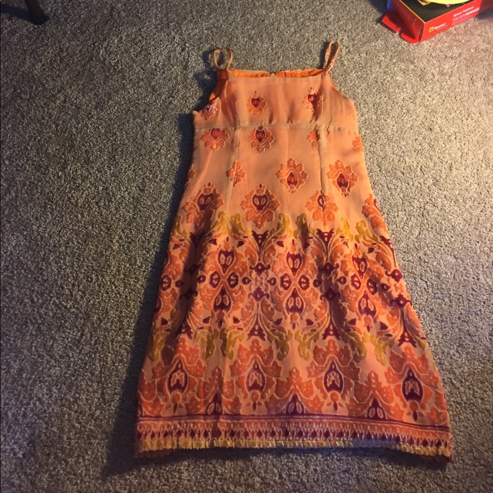 orange girls dress‎